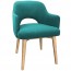 Scandi Tub Chair Natural Wood Legs