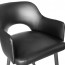 Scandi Fabric Tub Bar Stool Metal Legs