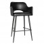 Scandi Fabric Tub Bar Stool Metal Legs