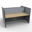 SHUSH30 2 Person Double Sided Screen Hung Workstation With Grey Screen AS30SHD2P1275 NO-12S-GF/BF-1200