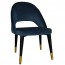 Sienna Velvet Dining Chair Brass Legs