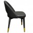 Sienna Vinyl Dining Chair Brass Legs