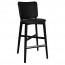 Silvia Black Frame Bar Stool Fully Upholstered 77cm