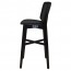 Silvia Black Frame Bar Stool Fully Upholstered