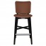 Silvia Black Frame Bar Stool Fully Upholstered 77cm