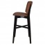 Silvia Black Frame Bar Stool Fully Upholstered 77cm