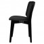Silvia Black Frame Dining Chair Fully Upholstered
