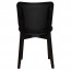 Silvia Black Frame Dining Chair Fully Upholstered