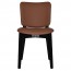 Silvia Black Frame Dining Chair Fully Upholstered