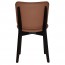 Silvia Black Frame Dining Chair Fully Upholstered