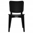 Silvia Black Frame Dining Chair with Upholstered Back Rest