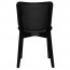 Silvia Black Frame Dining Chair with Upholstered Back Rest