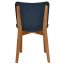 Silvia Light Oak Frame Dining Chair Fully Upholstered