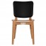Silvia Light Oak Frame Dining Chair with Upholstered Back Rest