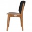Silvia Light Oak Frame Dining Chair with Upholstered Back Rest