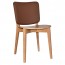 Silvia Light Oak Frame Dining Chair with Upholstered Back Rest