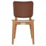 Silvia Light Oak Frame Dining Chair with Upholstered Back Rest
