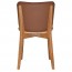 Silvia Light Oak Frame Dining Chair with Upholstered Back Rest