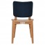 Silvia Light Oak Frame Dining Chair with Upholstered Back Rest