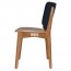 Silvia Light Oak Frame Dining Chair with Upholstered Back Rest