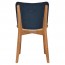 Silvia Light Oak Frame Dining Chair with Upholstered Back Rest