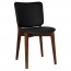 Silvia Light Walnut Frame Dining Chair Fully Upholstered
