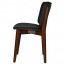 Silvia Light Walnut Frame Dining Chair Fully Upholstered