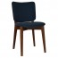 Silvia Light Walnut Frame Dining Chair Fully Upholstered