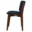 Silvia Light Walnut Frame Dining Chair Fully Upholstered