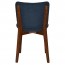 Silvia Light Walnut Frame Dining Chair Fully Upholstered