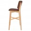 Silvia Natural Frame Bar Stool Fully Upholstered 77cm