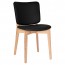 Silvia Natural Frame Dining Chair Fully Upholstered