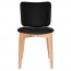 Silvia Natural Frame Dining Chair Fully Upholstered