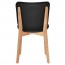 Silvia Natural Frame Dining Chair Fully Upholstered