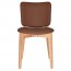 Silvia Natural Frame Dining Chair Fully Upholstered