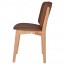 Silvia Natural Frame Dining Chair Fully Upholstered