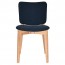 Silvia Natural Frame Dining Chair Fully Upholstered