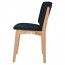 Silvia Natural Frame Dining Chair Fully Upholstered