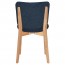 Silvia Natural Frame Dining Chair Fully Upholstered