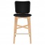Silvia Natural Frame Bar Stool Fully Upholstered 77cm