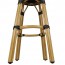Sorrento Wicker Outdoor Bar Stool Black Stackable 75cm