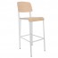 Standard Bar Stool White Oak Prouve Jean Replica 68cm