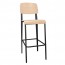 Standard Bar Stool White Oak Prouve Jean Replica 68cm