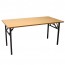 Modern Folding Table Collapsible Steel Frame