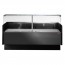 Tecnodom Serie MR80 Black 2000mm Wide Deli Display with Storage and Castors TDMR-0820B