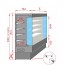 Tecnodom Open Chiller With 4 Shelves TDVC80-CA-150