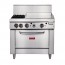 Thor 36in Freestanding Oven Range With Griddle and 2 Burners Natural Gas GE543-N