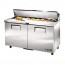 True Salad Prep Counter 2 Door 439Ltr Stainless Steel