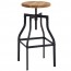 Turner Industrial Bar Stool Ash Timber Seat