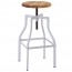 Turner Industrial Bar Stool Ash Timber Seat